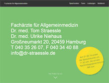 Tablet Screenshot of dr-straessle.de